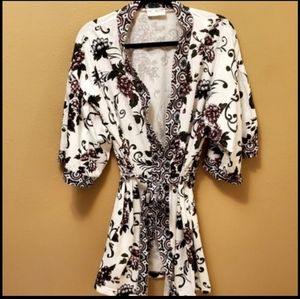 Vintage Val Mode Lingerie Floral Robe Sleepwear/Loungewear